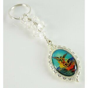 St Michael Archangel Keychain Saint Michel Key Chain Patron of Police Officers